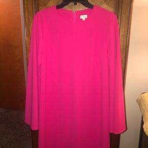 Pink semi bell sleeve dress